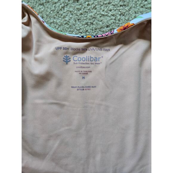 NWT Coolibar Palm Plaza Knee Swimsuit Shorts UPF 50+ Sun Protection Modest Med - Picture 4 of 6